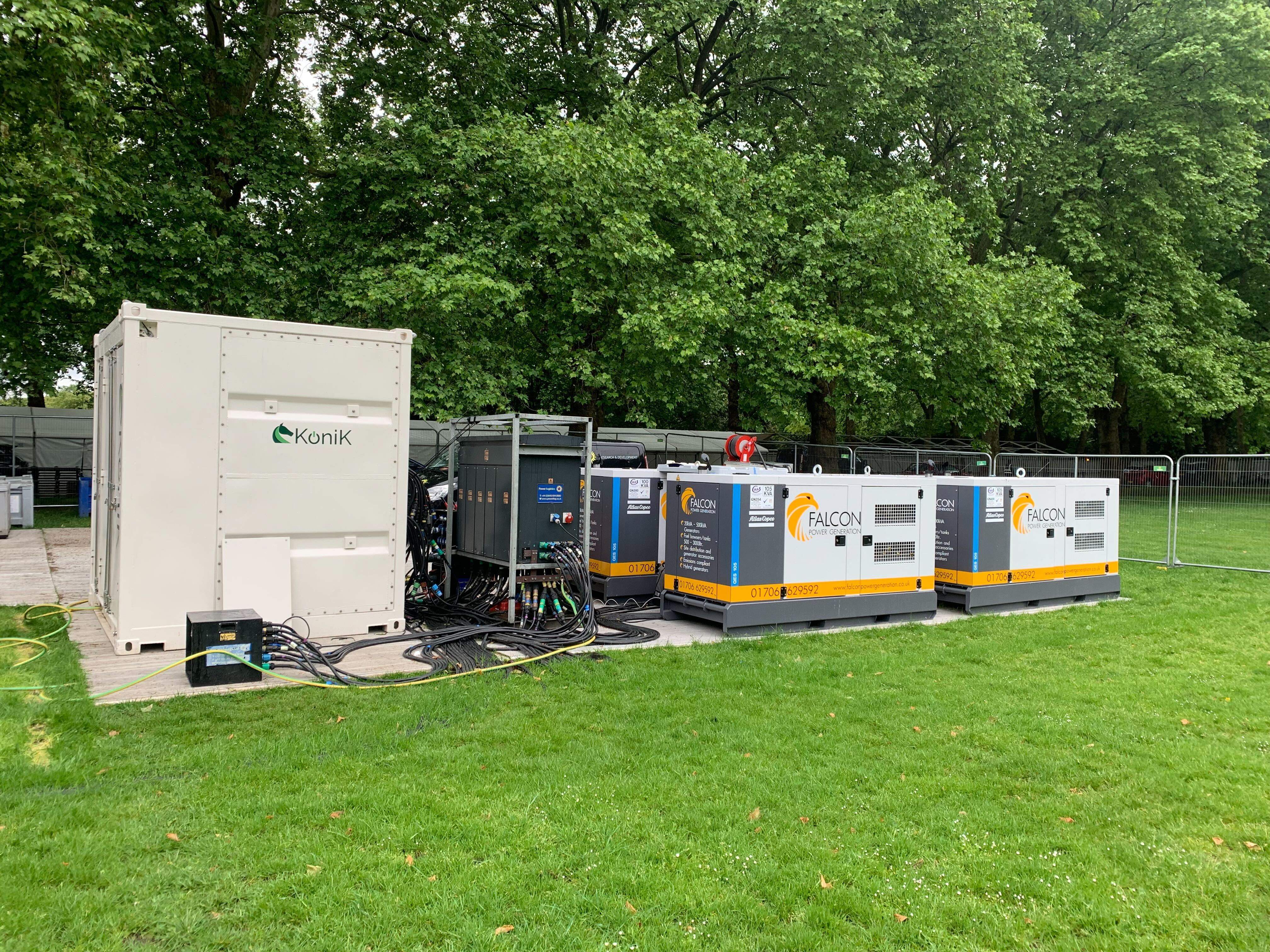 Diagram of energy storage system supporting complex use cases, demonstrating battery storage optimisation for grid-tied and island operations